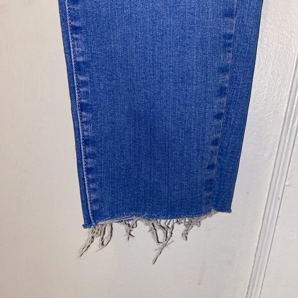 PAIGE Huxton ultra skinny light denim jeans with raw distressed legs - Picture 7 of 9